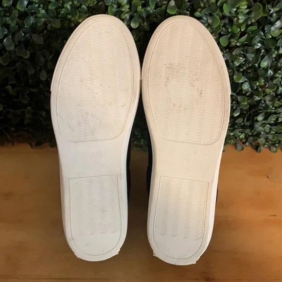 Rebecca Minkoff Velvet Jacquard Sneaker Shoe | Womens Size 7.5 | Black - Picture 8 of 9